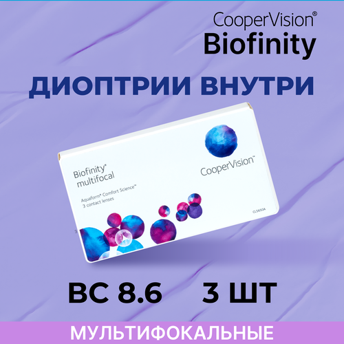     CooperVision Biofinity Multifocal, 3 ., R 8,6, D -0,5, ADD: +1.00 N, , 1 .  -     , -  