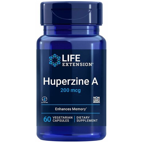   Huperzine A 200 mcg, 60 vegetarian capsules  -     , -  