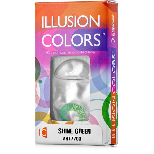     ILLUSION Colors Shine, 2 ., R 8,6, D 0, green  -     , -  