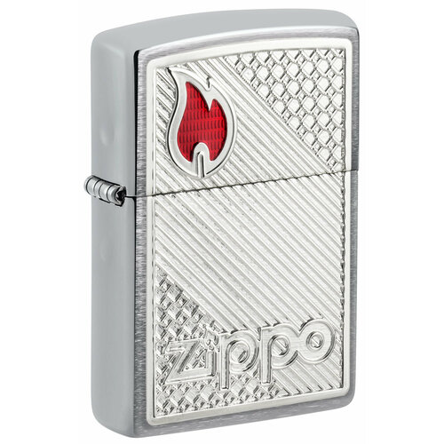    ZIPPO Classic   Brushed Chrome, /, , 38x13x57   -     , -  