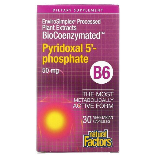    Natural Factors BioCoenzymated B6 Pyridoxal 5'-Phosphate, 90 , 50 , 30 .  -     , -  