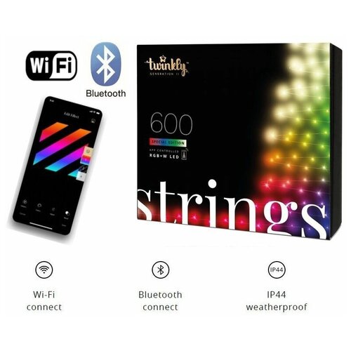   Smart LED  Twinkly Strings 600  RGB+W BT+WiFi (TWS600SP-BEU)  -     , -  