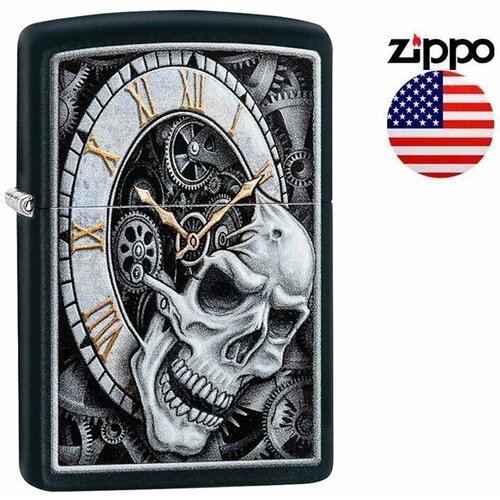  Zippo  Zippo 29854 Skull Clock Design