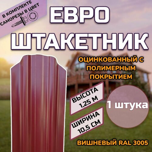 ���� ��������� ������������� �������� (������, ����������) 1 �����.(������ � ���������)������������� �����, ���� RAL 3005 ��������, ������ 1.25�, ������ ������ 105��)�����