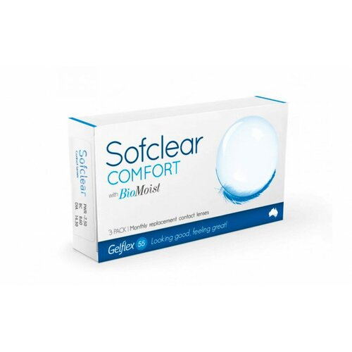     Gelflex Sofclear Comfort with BioMoist, 3 ., R 8,6, D -8  -     , -  