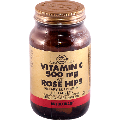   Solgar Vitamin C with Rose Hips ., 500 , 100 , 100 .  -     , -  