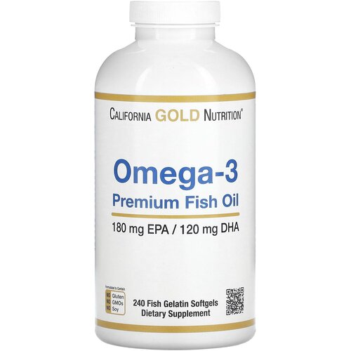   California Gold Nutrition Omega-3 Premium Fish Oil ., 1080 , 240 .  -     , -  