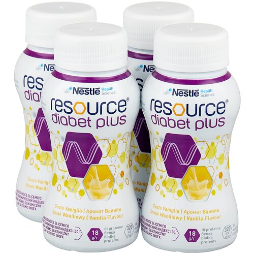 ���� Resource (Nestle) Diabet Plus, ������� � ������������, 200 ��, 950 �, ������, 4 ��.