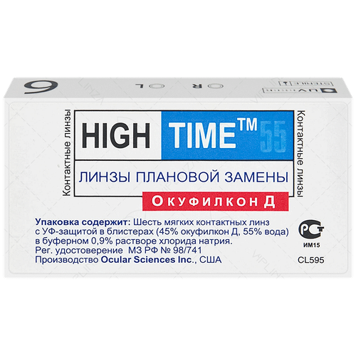     CooperVision High Time 55, 6 ., R 8,6, D -1  -     , -  