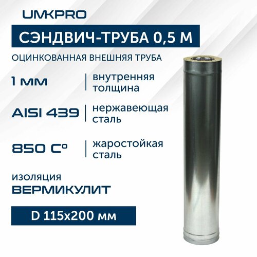   -   0,5 UMKPRO, D 115200, AISI 439/, 1,0/0,5  -     , -  