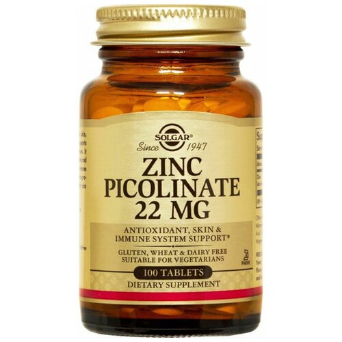   Solgar Zinc Picolinate ., 250 , 170 , 100 .  -     , -  