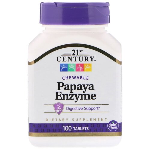    21st Century Papaya Enzyme, 100 , 100 , 100 .  -     , -  