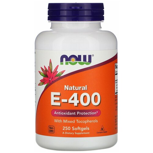    NOW Natural E-400 with Mixed Tocopherols, 240 , 250 , 400 , 250 .  -     , -  