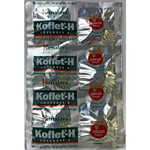      (  ) Koflet-H Lozenges Ginger Himalaya 6 .  -     , -  