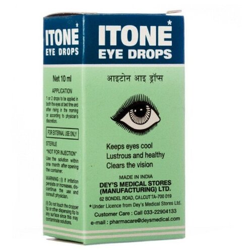    Dey's Medical Stores (Mfg.) Limited Itone eye drops, 20 , 10 , 10   -     , -  