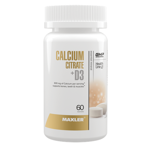 ���� Maxler Calcium Citrate + Vitamin D3, (������ ������� + ������� �3) 60 ��������