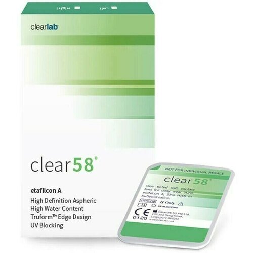     Clearlab Clear 58, 14 , 6 ., R 8,7, D -1,25, , 1 .  -     , -  