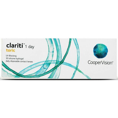    CooperVision Clariti 1 day toric., 30 ., R 8,6, D -1,75,CYL:-0,75,A:140, , 1 .