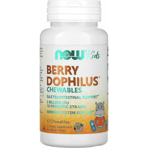   NOW Berry Dophilus Kids 60 chewables /     60    -     , -  