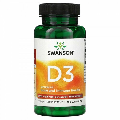 ���� Vitamin D3 Higher Potency, 1000 ME, 120 �, 250 ��.
