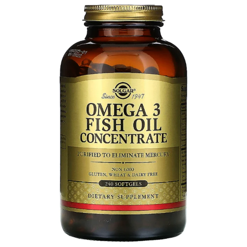 ���� Solgar Omega-3 Fish Oil Concentrate ����., 250 ��, 1.425 �, 240 ��.