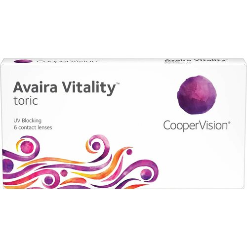    CooperVision Avaira Vitality toric., 6 ., R 8,5, D +8,CYL:-1,25,A:10, , 1 .