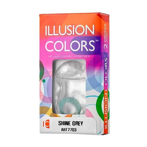     ILLUSION Colors Shine, 2 ., R 8,6, D 0, grey  -     , -  