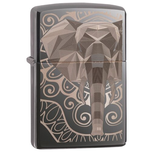    ZIPPO Elephant Fancy Fill Design Black Ice 49074  -     , -,   