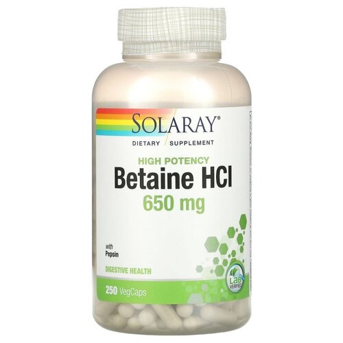    Solaray High Potency Betaine HCl, 310 , 650 , 250 .  -     , -  