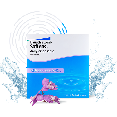     Bausch & Lomb Soflens Daily Disposable, 90 ., R 8,6, D -6  -     , -  