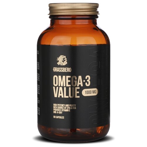 ���� Grassberg Omega-3 Value ����., 1000 ��, 1.375 �, 90 ��.