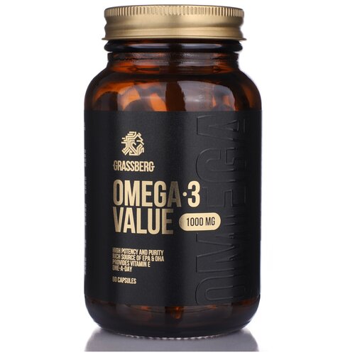   Grassberg Omega-3 Value ., 1000 , 60 .  -     , -  