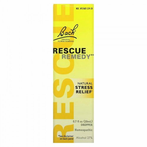   Bach, Original Flower Remedies, Rescue Remedy,     , 20  (0,7 . .)  -     , -  