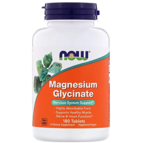 ���� �������� NOW Magnesium Glycinate, 200 �, 250 ��, 180 ��.