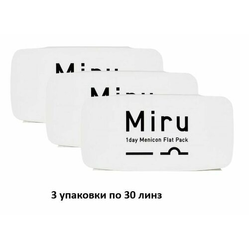 ���� ����������� ���������� ����� Menicon 1 Day Menicon Flat Pack, 90 ��., R 8,6, D -6, 3 ��.