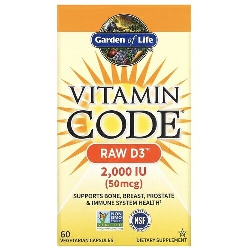 ���� Garden of life Vitamin Code RAW ������� �3 2000 �� 60 �������������� ������