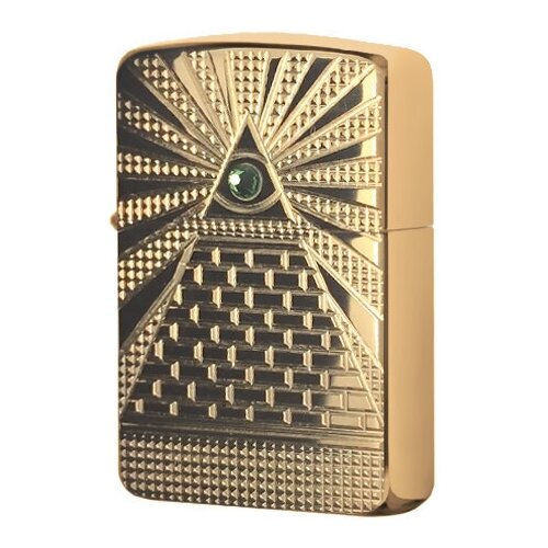    Zippo Eye of Providence Design, Armor Polish Brass , MADE IN USA 49060  -     , -,   