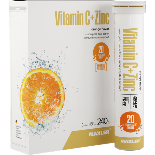   MAXLER Vitamin C + Zinc . ., 240 , 20 ., 3 .,   -     , -  