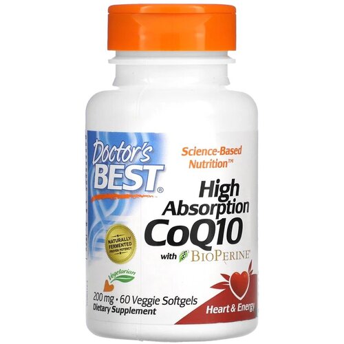    Q10       200 , High Absorption CoQ10 with BioPerine 200 mg, Doctor's Best, 60    -     , -  