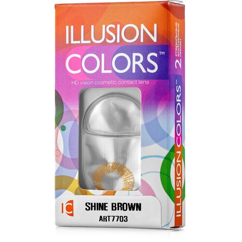     ILLUSION Colors Shine, 2 ., R 8,6, D -1, brown  -     , -  