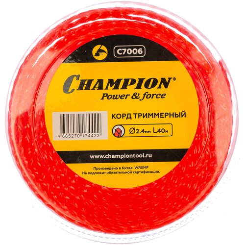    CHAMPION Twisted Square 2.4  40  2.4   -     , -,   