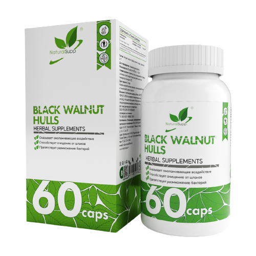    NaturalSupp Black Walnut Hulls, 0.5 , 60 .  -     , -  