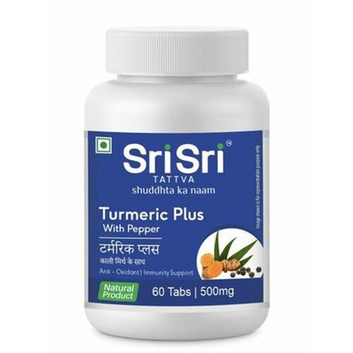   Turmeric Plus With Pepper ( )    60 . Sri Sri Tattva  -     , -  