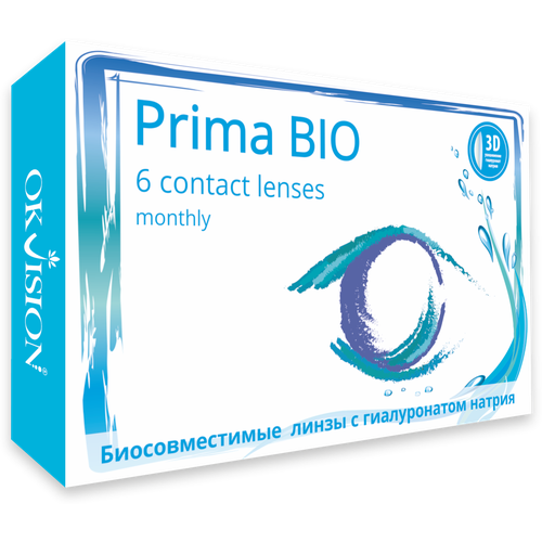 ���� ���������� ����� �� ����� OKVision PRIMA BIO, 6 ��., R 8,6, D -18,5, 1 ��.