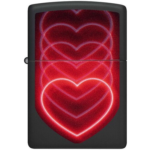      ZIPPO Classic 48593 Hearts Design   Black Light - 