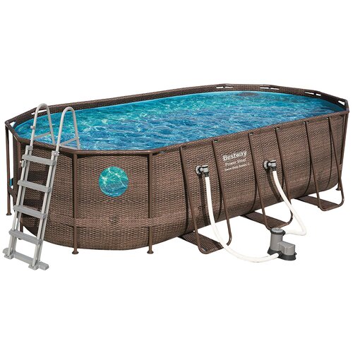   Bestway Power Steel Deluxe Series Piscine Ovale 56716, 549122 , 549274 