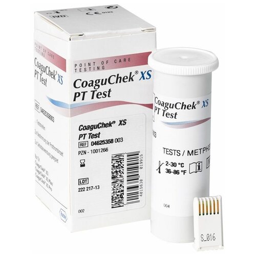 ���� ����-������� CoaguChek XS PT test PST 24 �����