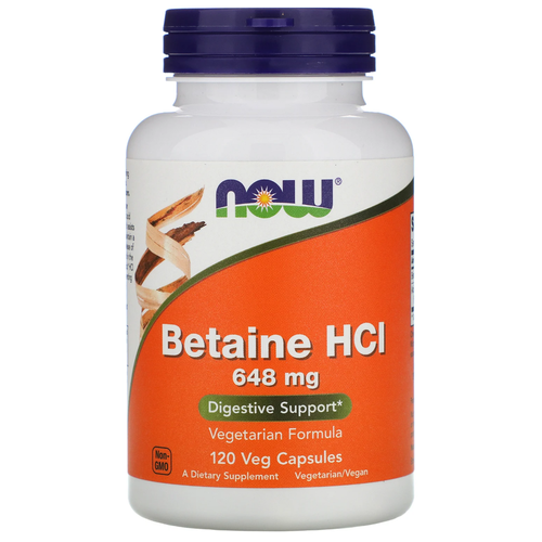 ���� ������� NOW Betaine HCl, 100 �, 120 ��.