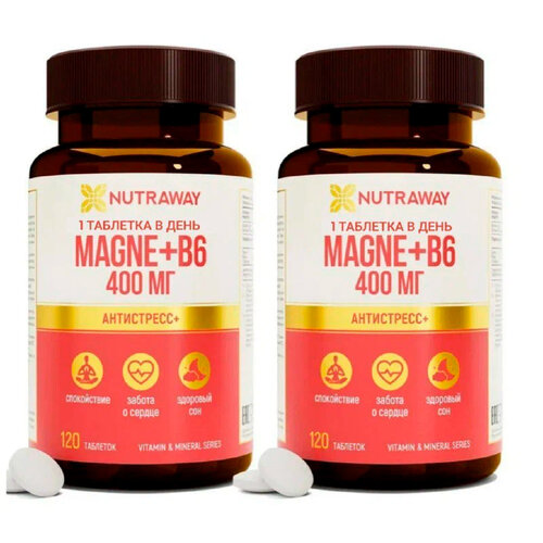 ���� Nutraway Magne + B6 ���., 120 ��., 2 ��.