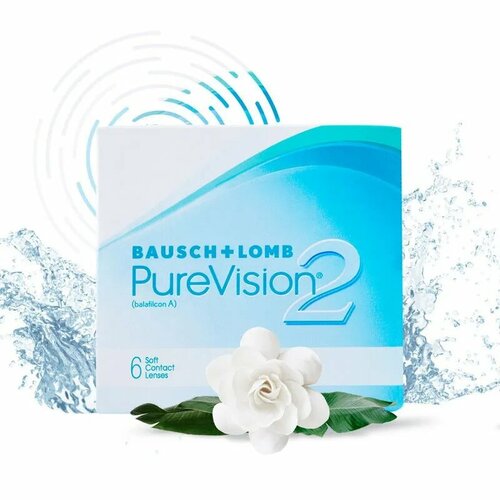     Bausch & Lomb PureVision 2, 6 pk R 8,6, D -2,75  -     , -  